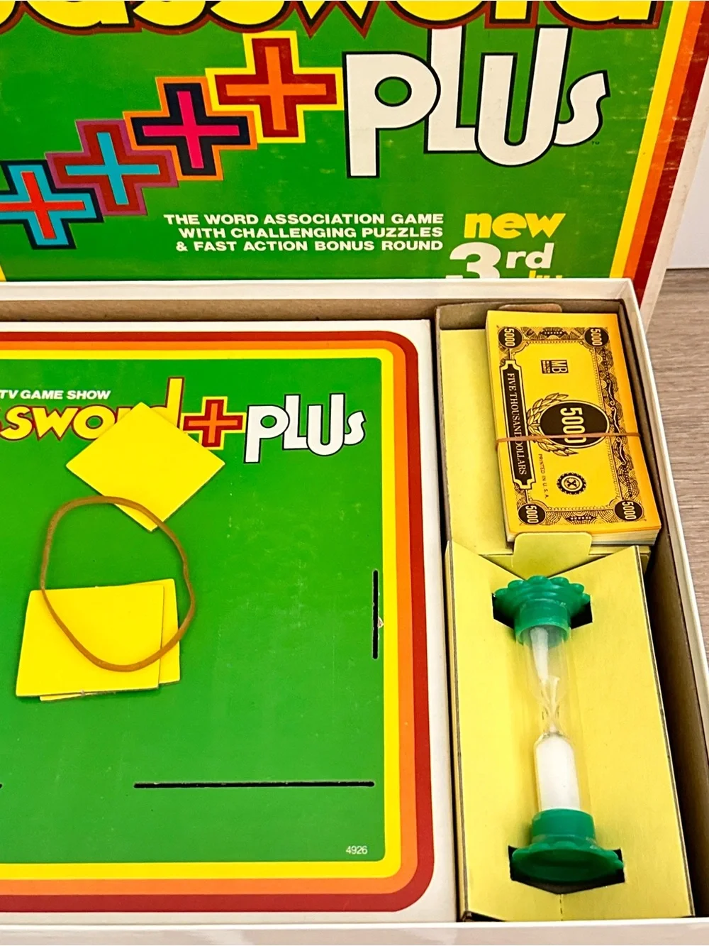 Vintage 1979 Password Plus 3rd Edition Game by Milton Bradley COMPLETE UNPUNCHED